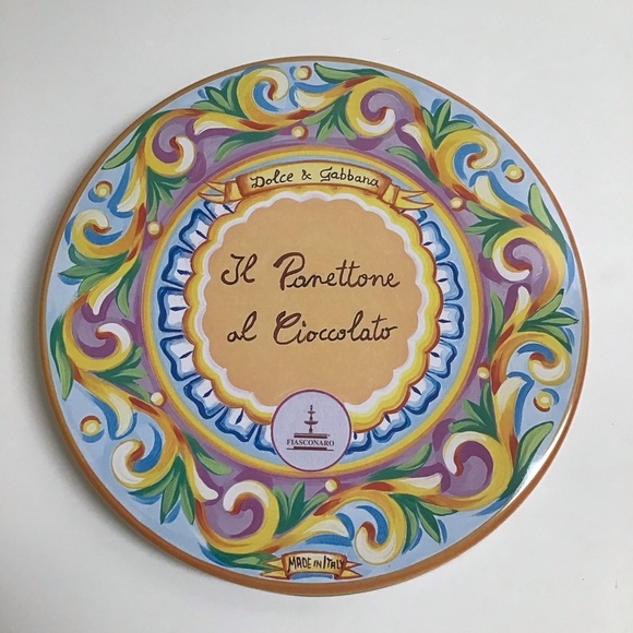 Dolce & Gabbana Tin Made In Italy EMPTY Fiasconaro Panettone LARGE 10” Storage - Picture 2 of 14